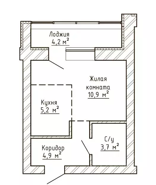 1-к кв. Самарская область, Тольятти Елки Парк жилой комплекс (26.8 м) - Фото 0