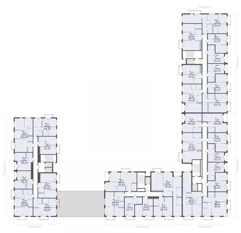 Студия Тюменская область, Тюмень Скандиа.Квартал в Комарово Парк жилой ... - Фото 2