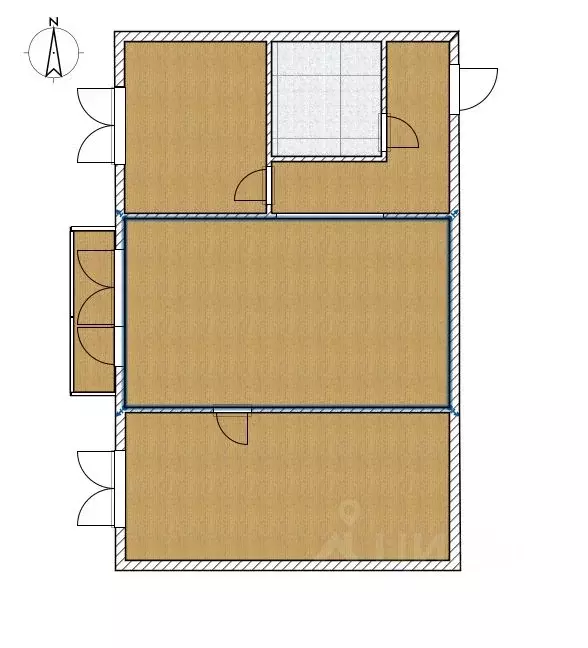 2-к кв. Красноярский край, Красноярск ул. Курчатова, 9 (45.6 м) - Фото 2