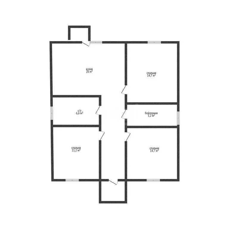 Дом в посёлок Российский, Бестужевская улица, 5/1 (96.2 м) - Фото 1