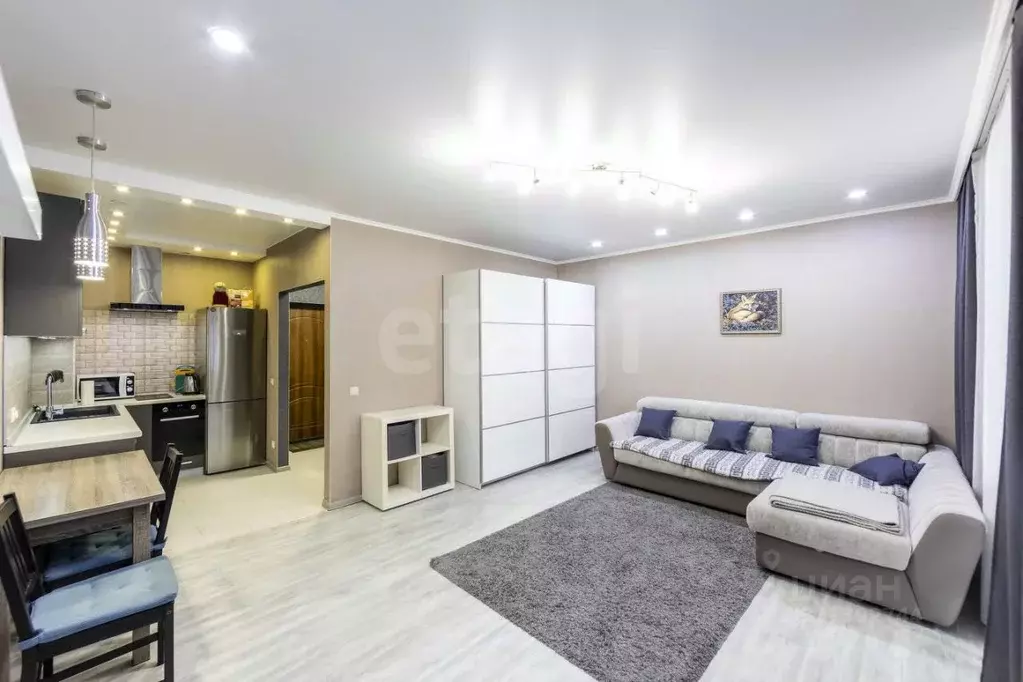 1-к кв. Тюменская область, Тюмень ул. Тимофея Чаркова, 79к2 (32.3 м) - Фото 1