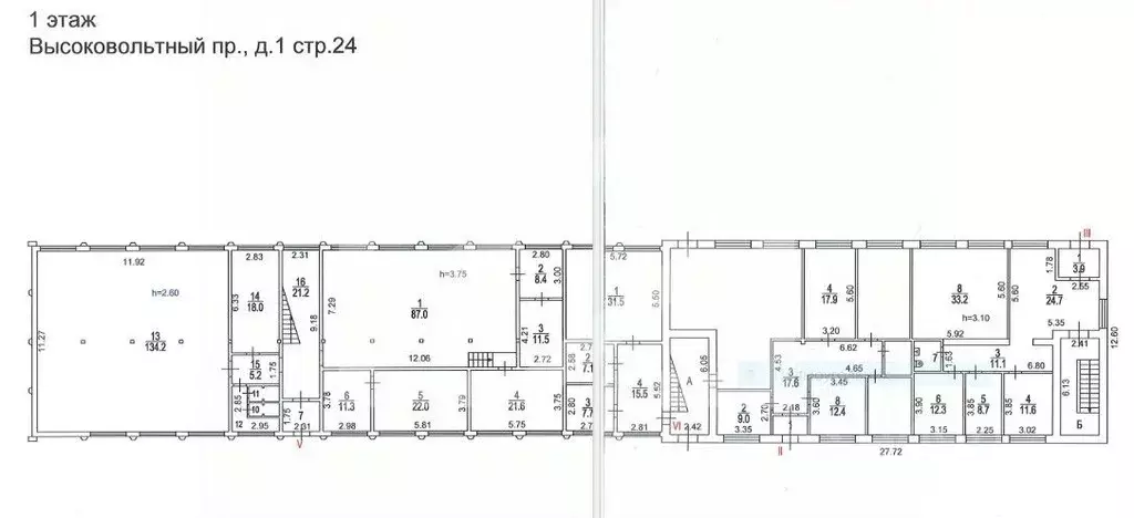 Помещение свободного назначения в Москва Высоковольтный проезд, 1С24 ... - Фото 2