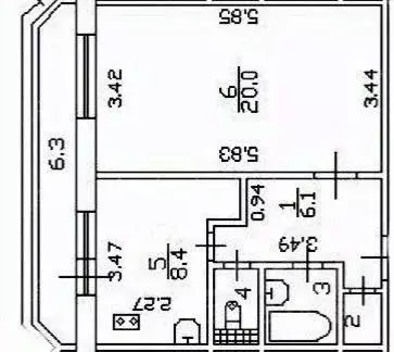 1-к кв. Санкт-Петербург Туристская ул., 36К2 (45.0 м) - Фото 1