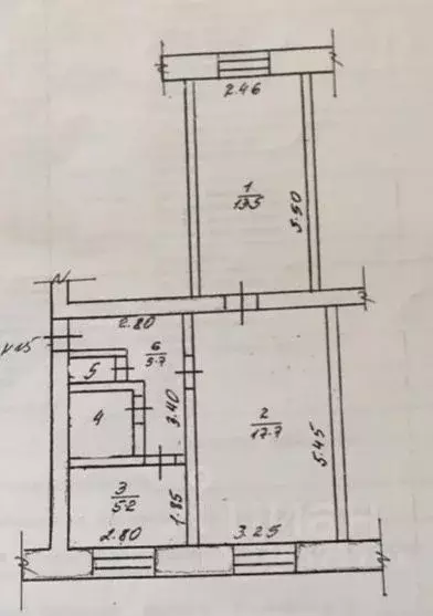 2-к кв. Московская область, Руза Советская ул., 3 (45.1 м) - Фото 2