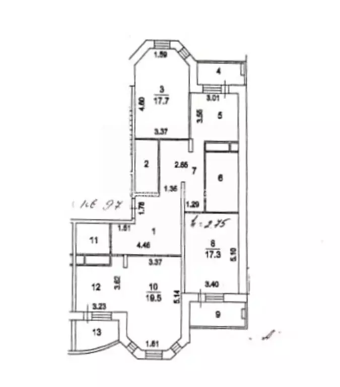 3-к кв. Московская область, Электросталь Советская ул., 17а (112.4 м) - Фото 1