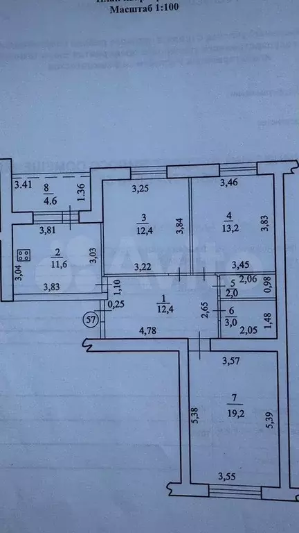 3-к. квартира, 76 м, 6/10 эт. - Фото 0