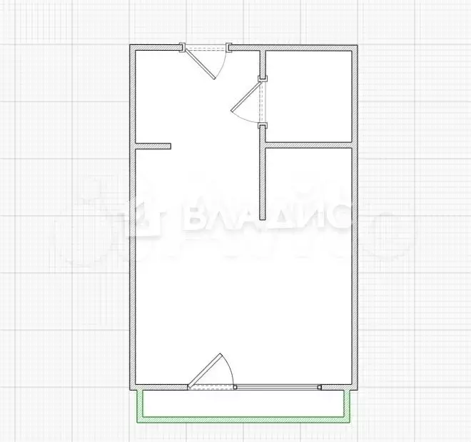 Квартира-студия, 24 м, 1/5 эт. - Фото 0