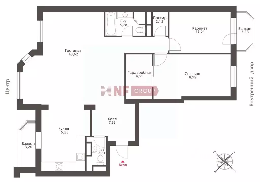 3-к кв. Москва Мичуринский просп., 3 (124.0 м) - Фото 1