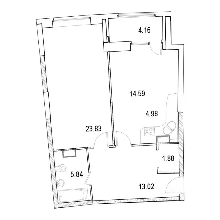 2-к кв. Москва ул. Маршала Рыбалко, 2к9 (68.4 м) - Фото 0