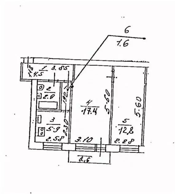 2-к кв. Саратовская область, Саратов ул. Имени В.М. Азина, 44 (45.1 м) - Фото 2