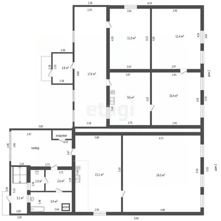 Дом в Тамбовская область, Тамбов Калужская ул., 31 (90 м) - Фото 2