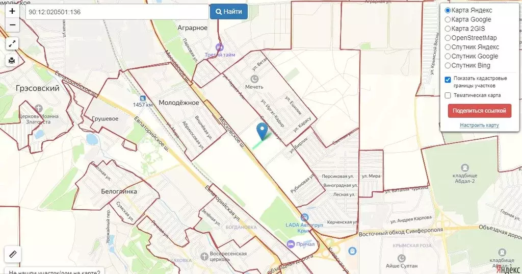 Участок в Крым, Симферопольский район, Молодежненское с/пос  (112.0 ... - Фото 1