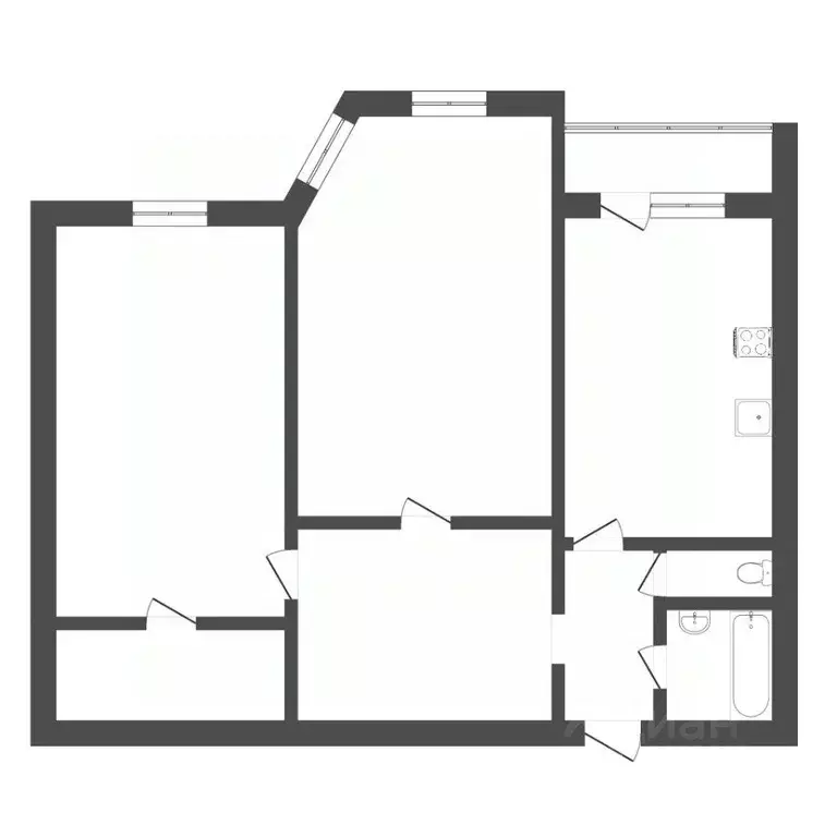 2-к кв. Тюменская область, Тюмень Широтная ул., 96 (74.0 м) - Фото 2