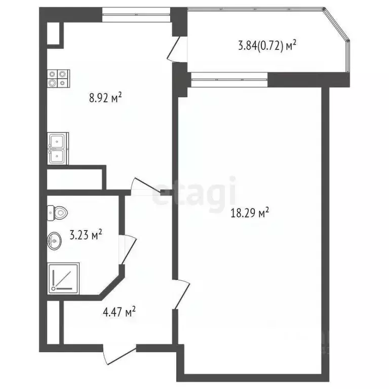 1-к кв. Севастополь ул. Горпищенко, 104Гк1 (34.7 м) - Фото 1