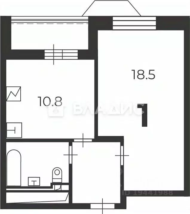 1-к кв. Москва Чоботовская ул., 2А (37.9 м) - Фото 2