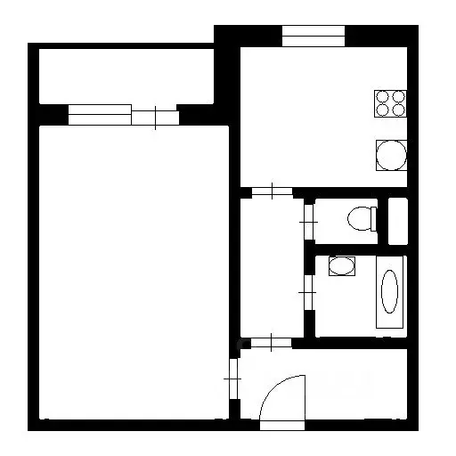 1-к кв. Воронежская область, Воронеж Тепличная ул., 8Б (38.0 м) - Фото 2