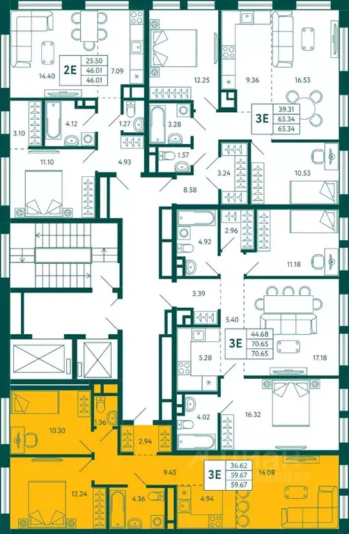 2-к кв. Башкортостан, Уфа Зеленая Роща жилрайон, Терле Парк жилой ... - Фото 1