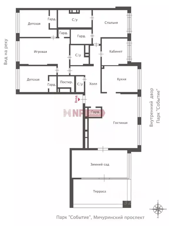 6-к кв. Москва ул. Сергея Бондарчука, 4 (296.5 м) - Фото 2