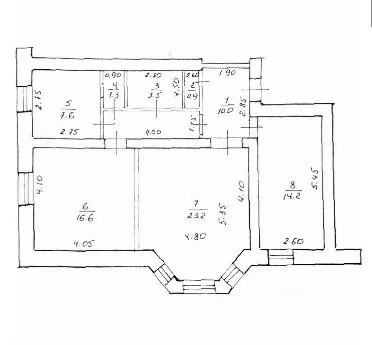 3-к кв. Башкортостан, Салават ул. Гагарина, 17 (77.3 м) - Фото 1