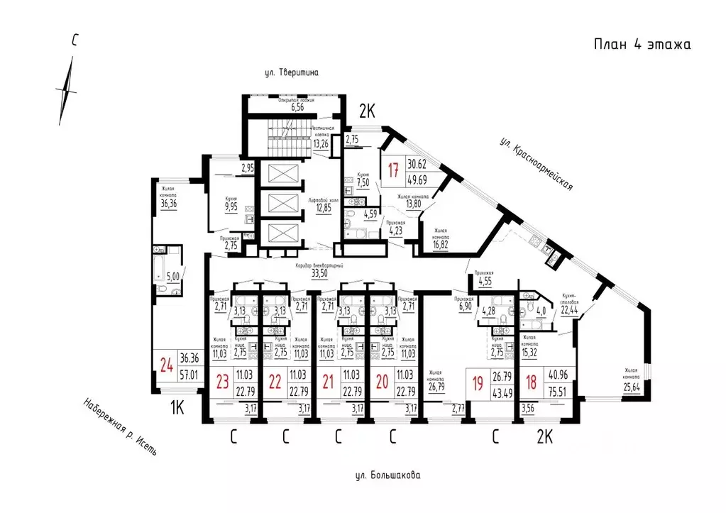Студия Свердловская область, Екатеринбург Парковый мкр, Лувр жилой ... - Фото 2