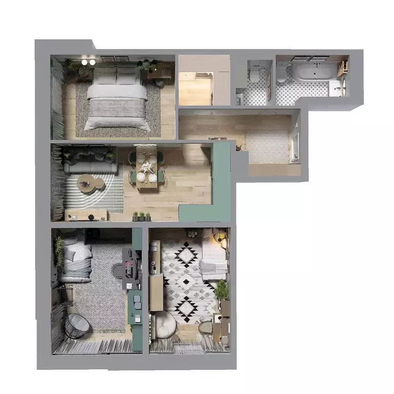 4-комнатная квартира: Иркутск, Култукская улица, 14 (81.2 м) - Фото 2