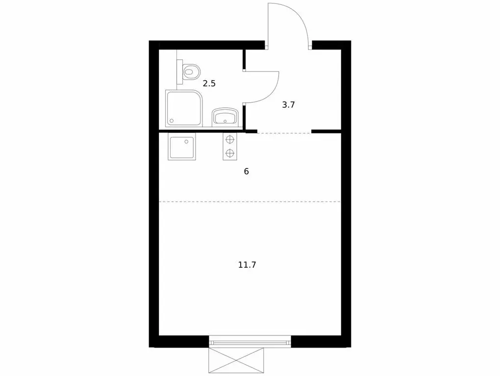 Квартира-студия: Москва, ЖК Люблинский Парк, 14.6 (23.9 м) - Фото 0