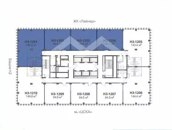 Помещение свободного назначения в Москва Ходынский бул., 6с2 (149 м) - Фото 2