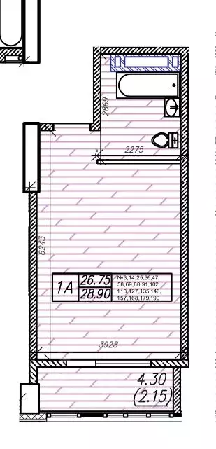 1-к кв. Приморский край, Владивосток Станционная ул., 11А (28.9 м) - Фото 1