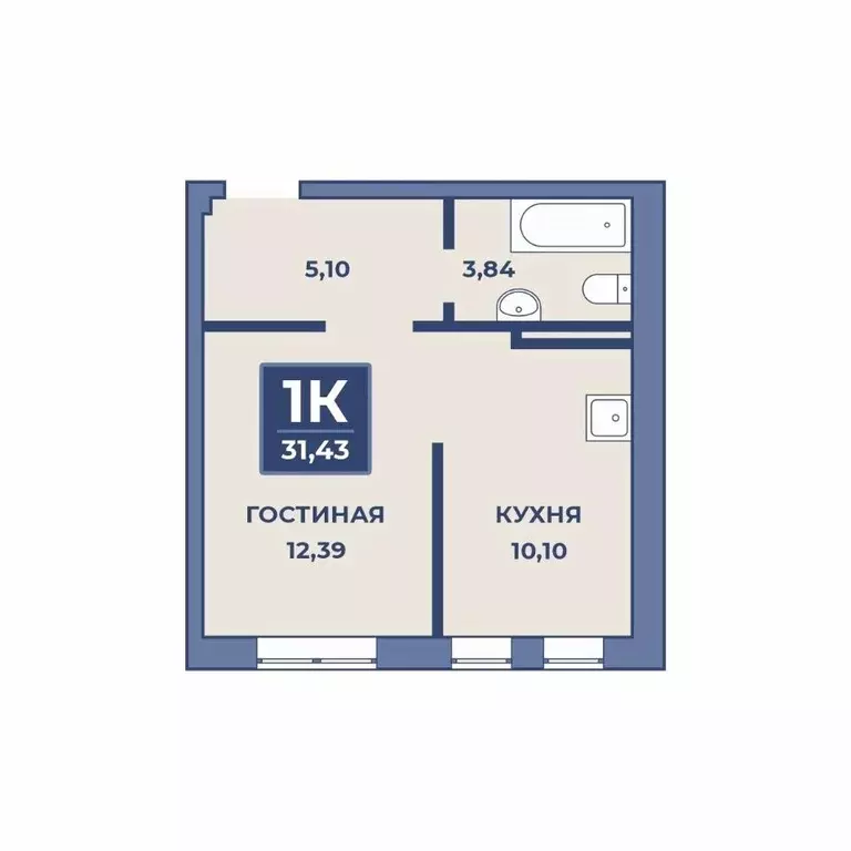 1-к кв. Дагестан, Дербент  (31.43 м) - Фото 0