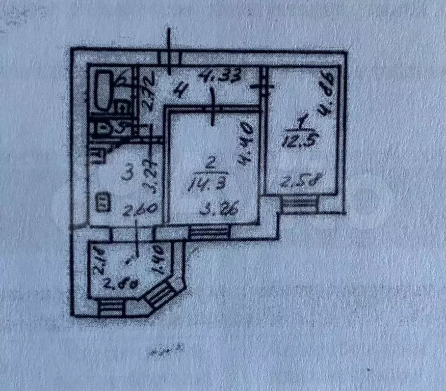 2-к. квартира, 52 м, 2/10 эт. - Фото 0