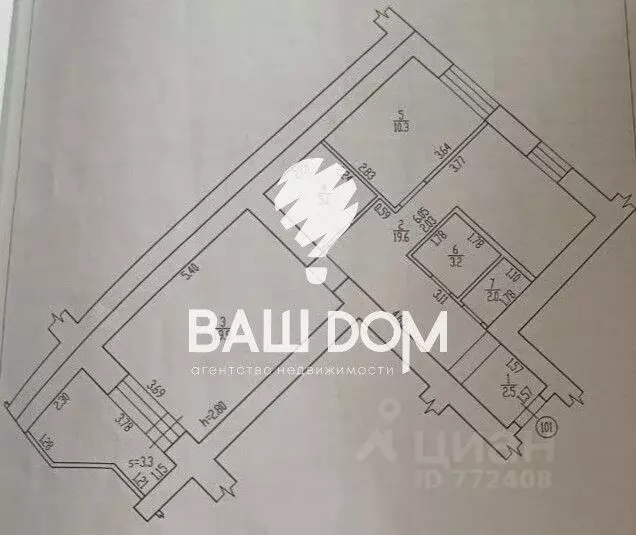 3-к кв. Брянская область, Брянский район, Снежское с/пос, пос. Путевка ... - Фото 2