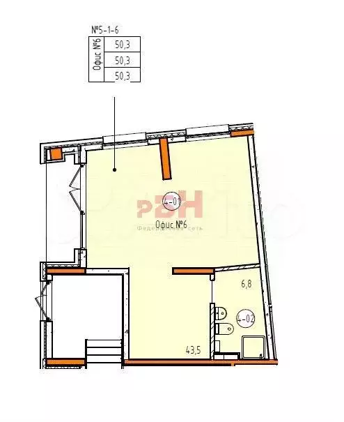 Сдам помещение свободного назначения, 50.4 м - Фото 0