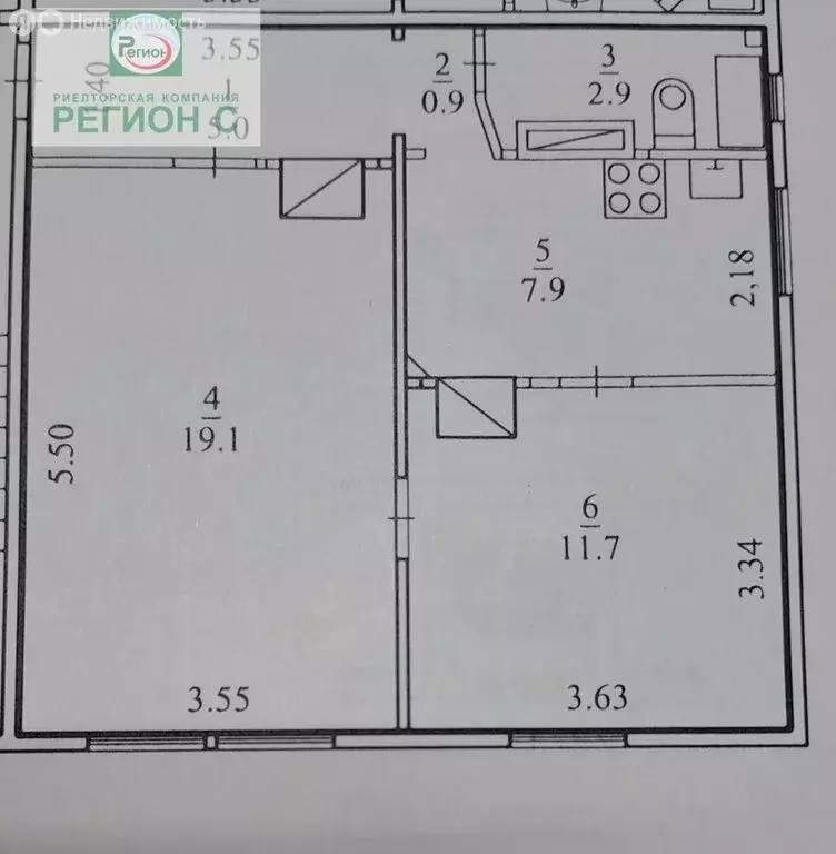 2-комнатная квартира: Архангельск, исторический район Соломбала, ... - Фото 1