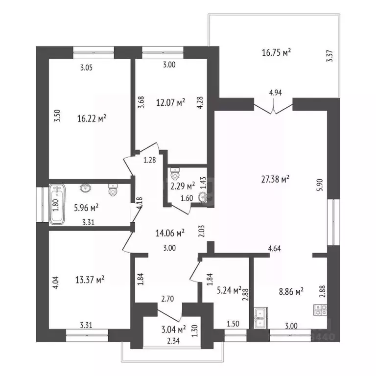 Дом в Тюменская область, Тюменский муниципальный округ, д. Падерина ... - Фото 2