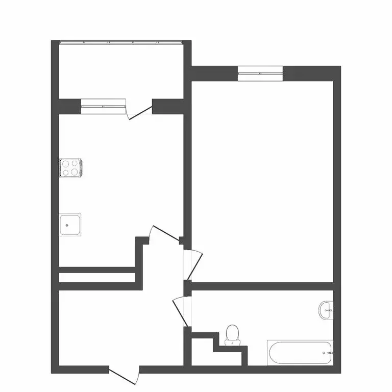 1-комнатная квартира: Тюмень, улица Николая Зелинского, 23/1 (36.6 м) - Фото 1