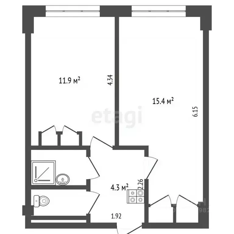 2-к кв. Камчатский край, Петропавловск-Камчатский ул. Бохняка, 18 ... - Фото 1