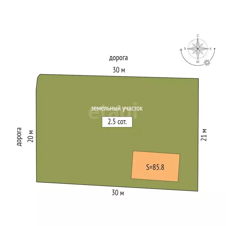 Дом в Таганрог, ДНТ Дружба-1, улица Яблочкина (85.8 м) - Фото 2