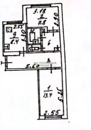 2-к кв. Белгородская область, Белгород просп. Ватутина, 23 (46.3 м) - Фото 2