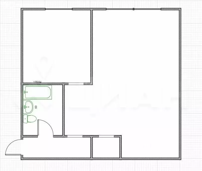 1-комнатная квартира: Тула, Красноармейский проспект, 52 (31 м) - Фото 2