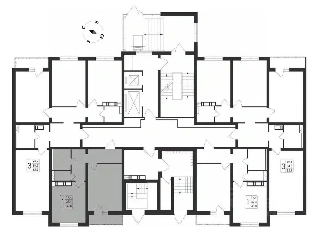 1-к кв. Воронежская область, Воронеж Первое Мая мкр, Май жилой ... - Фото 2