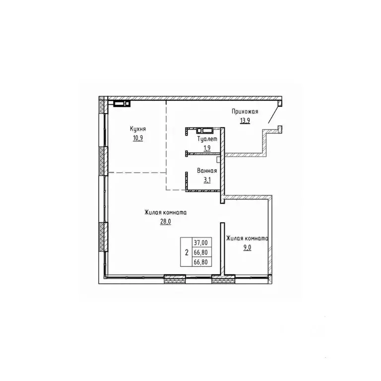 3-к кв. Приморский край, Владивосток Днепровская ул. (66.8 м) - Фото 1