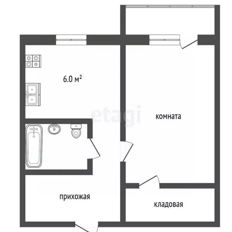 1-к кв. Ярославская область, Тутаевский муниципальный округ, ... - Фото 2