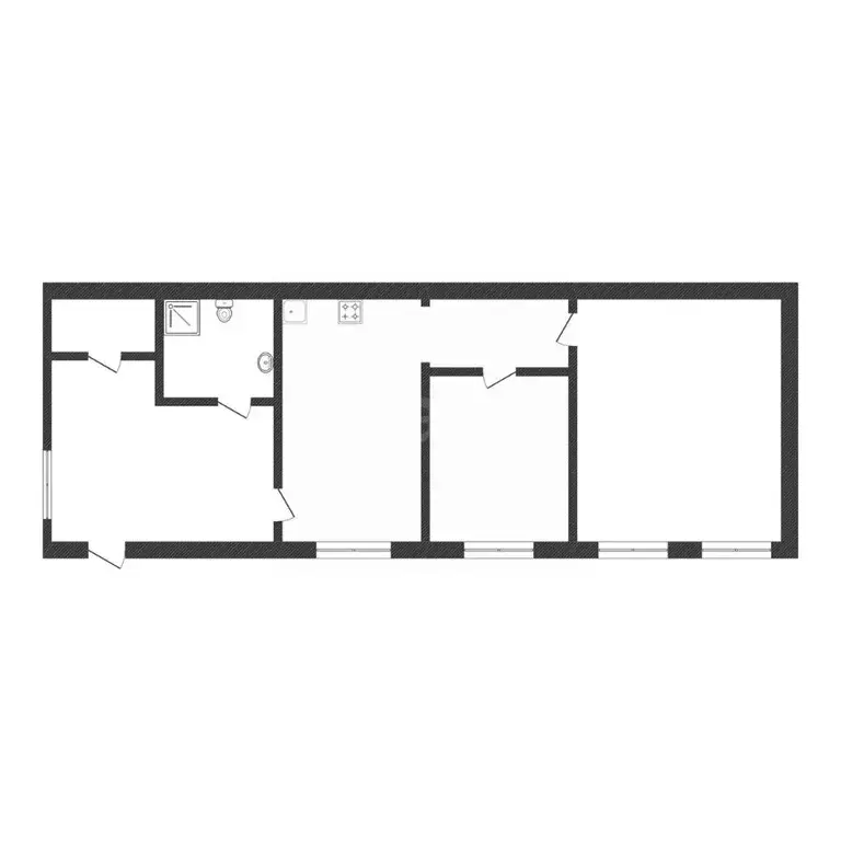 2-к кв. Костромская область, Кострома проезд 6-й Речной, 34 (41.7 м) - Фото 2