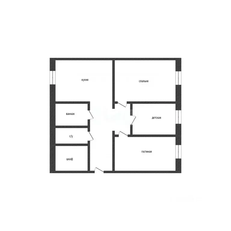 3-к кв. Курганская область, с. Кетово ул. Советская, 58 (78.4 м) - Фото 2