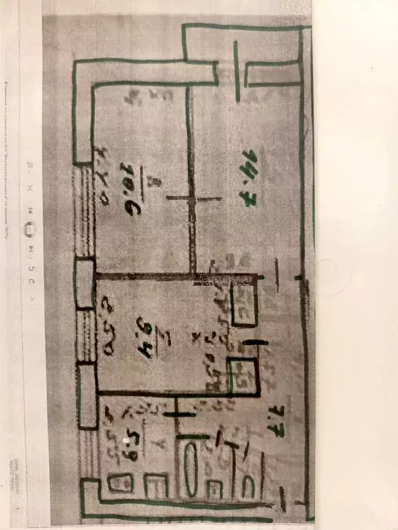 3-к. квартира, 54,1 м, 2/5 эт. - Фото 0