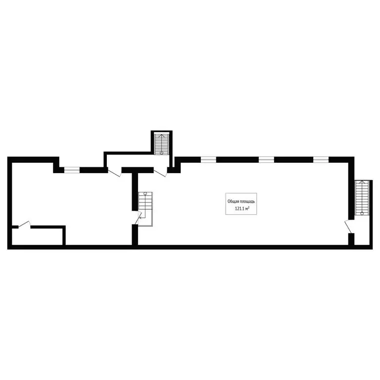 Помещение свободного назначения (121.1 м) - Фото 1