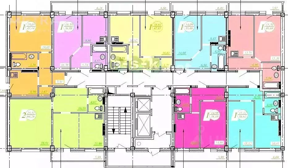 1-к кв. Новосибирская область, Новосибирск ул. Петухова, 14 (33.0 м) - Фото 2