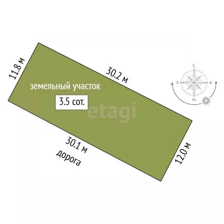 Участок в Тюменская область, Нижнетавдинский муниципальный округ, д. ... - Фото 1