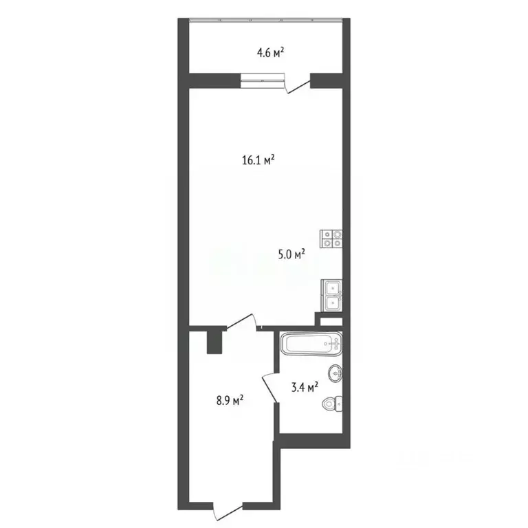 Студия Саха (Якутия), Якутск ул. Короленко, 25 (32.6 м) - Фото 2