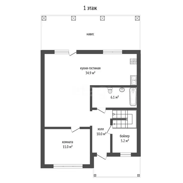 Дом в Раменское, Ноябрьская улица (158 м) - Фото 1
